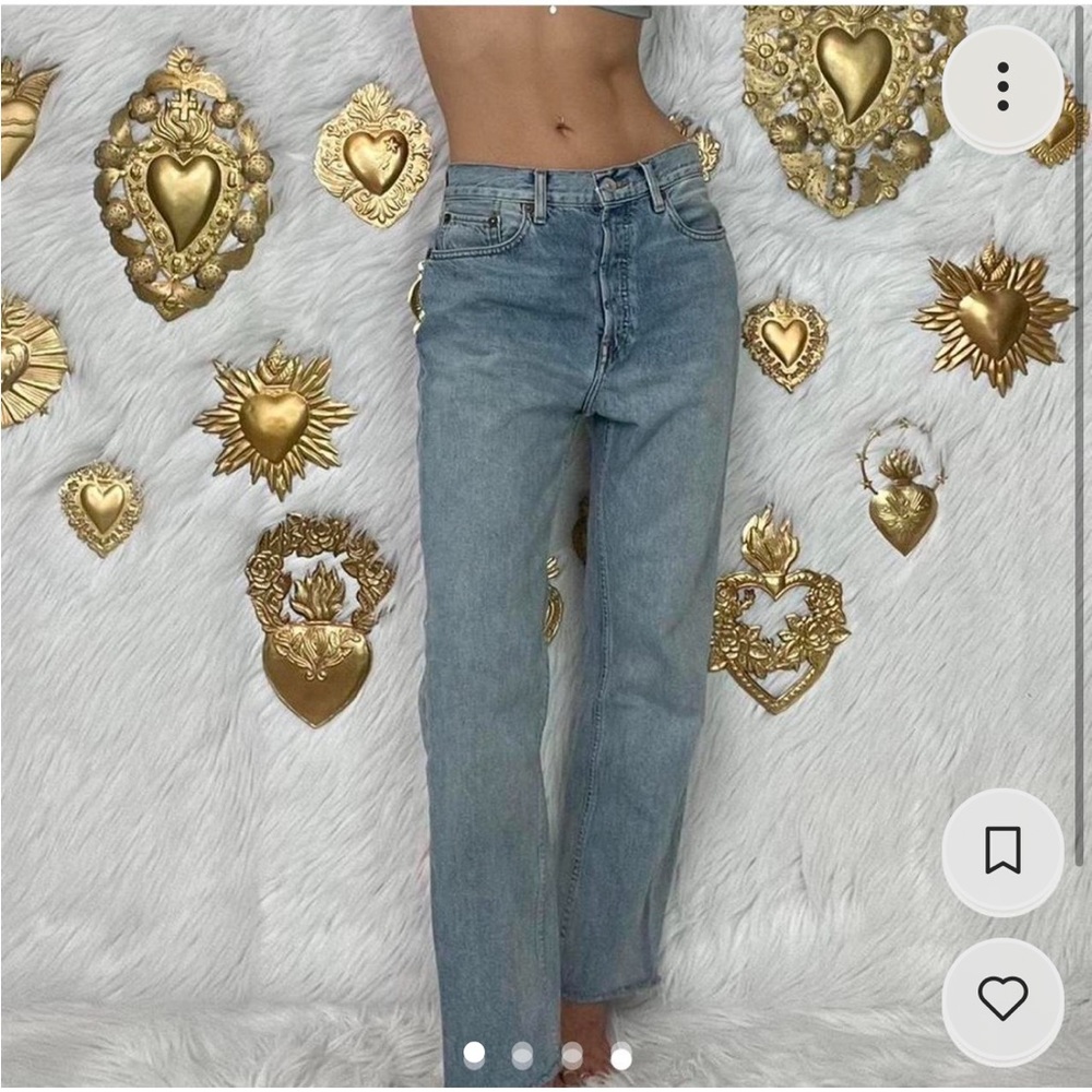 RE/DONE Stove Pipe Crop Jean